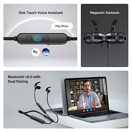 boAt Rockerz 255 Pro+ Bluetooth in Ear Earphones with Upto 60 Hours Playback, ASAP Charge, IPX7, Dual Pairing and Bluetooth v5.0(Active Black) boAt Rockerz 255 Pro+ Bluetooth in Ear Earphones with Upto 60 Hours Playback, ASAP Charge, IPX7, Dual Pairing and Bluetooth v5.0(Active Black)